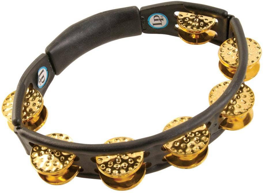 Latin Percussion LP174 Cyclops Tambourine,Dimpled Brass