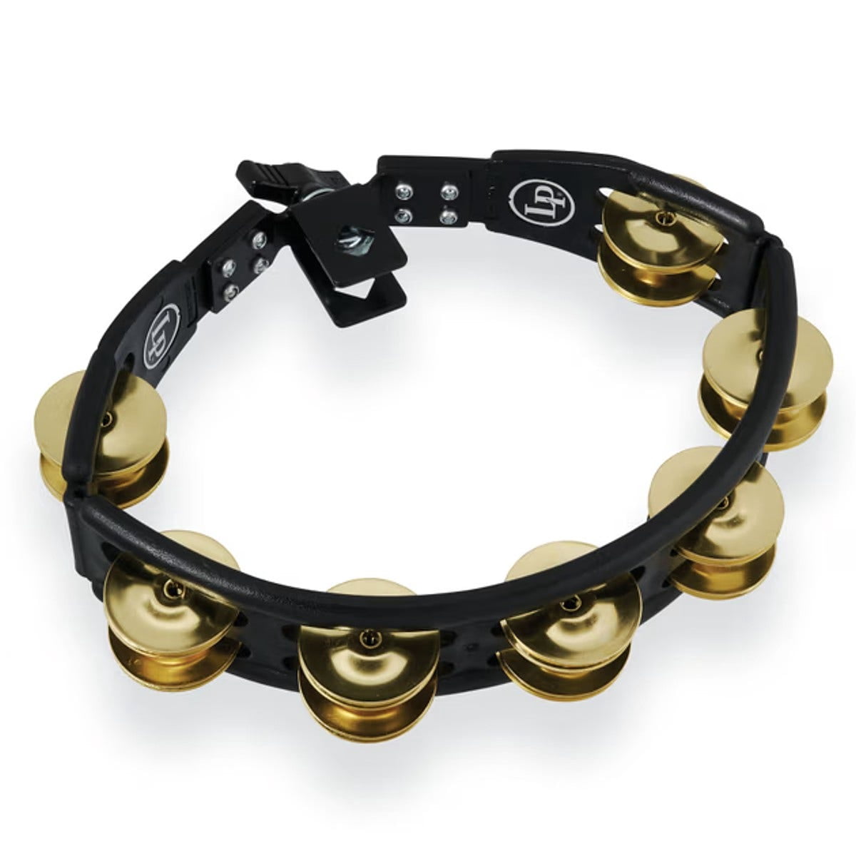 Latin Percussion Cyclops Mountable Tambourine, Black, Brass Jingles