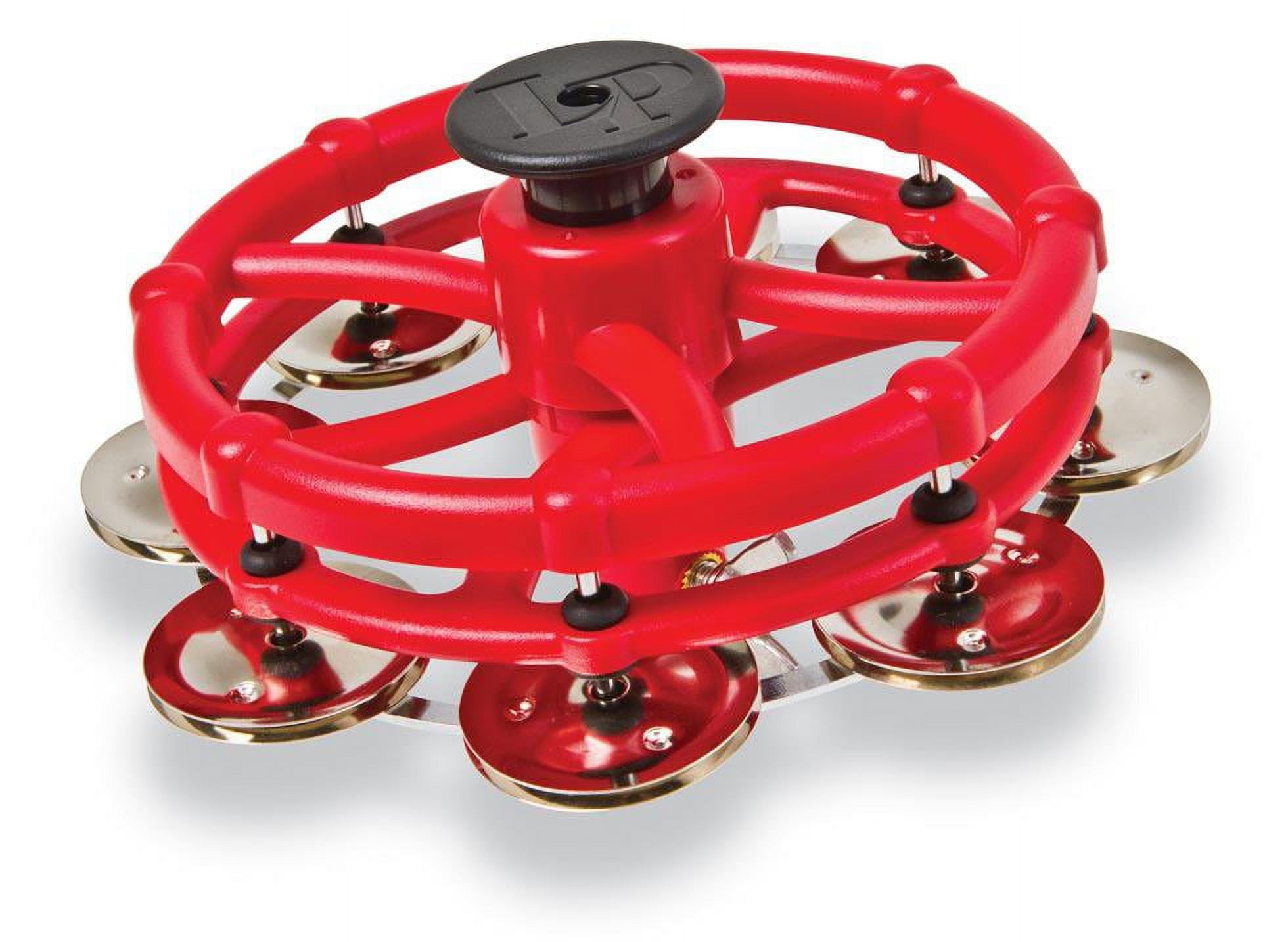 LP Hi-Hat Tambourine with Click Feature Steel Jingles