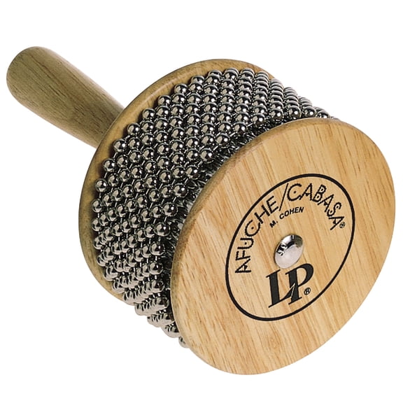 Latin Percussion LP234A Cabasa, Multicolor, Metal with Natural Wood Handle