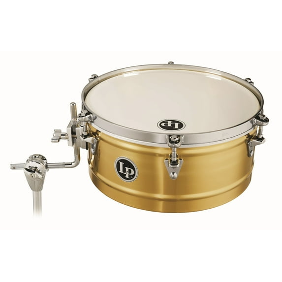 Latin Percussion LP6514-B 14" Brass Banda Drumset Timbale with Mount