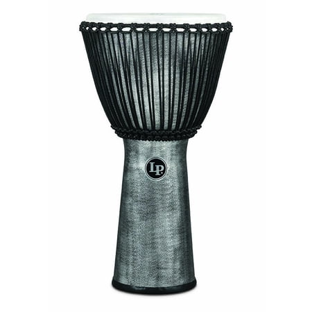 Latin Percussion LP725G Rope Djembe 12.5 in. Synthetic Shell & Head, Gray