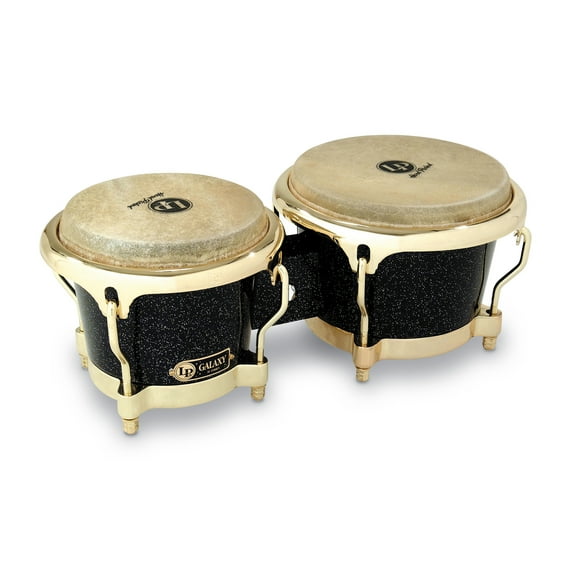 Latin Percussion LP794X Galaxy Glitter Bongos with Gold Tone Hardware