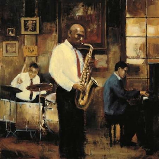 Latin Quarter Jazz Canvas Art - Myles Sullivan (24 x 24)