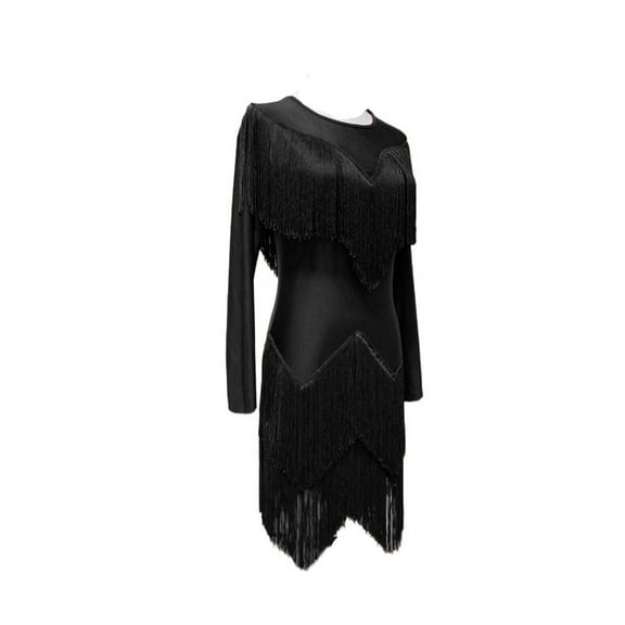 Latin dance dress for women practice dress tassel skirt rumba salsa line dance suit clothes women  fringe dress