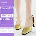 Latin dance shoes women's dance shoes soft bottom high heel dance shoes
