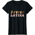 Latina ASL American Sign Language Latina Power ASL Teacher TShirt