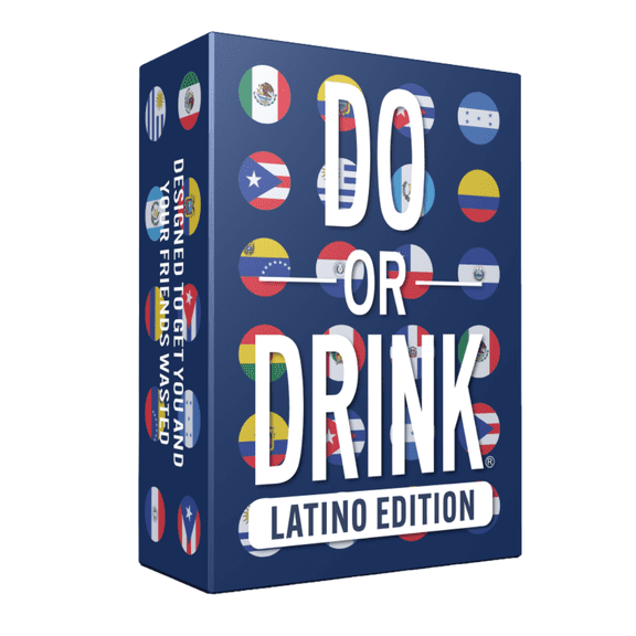 Latino Edition by Do Or Drink Card Game with Hilarious Challenges and Confessions for Parties and Pregames