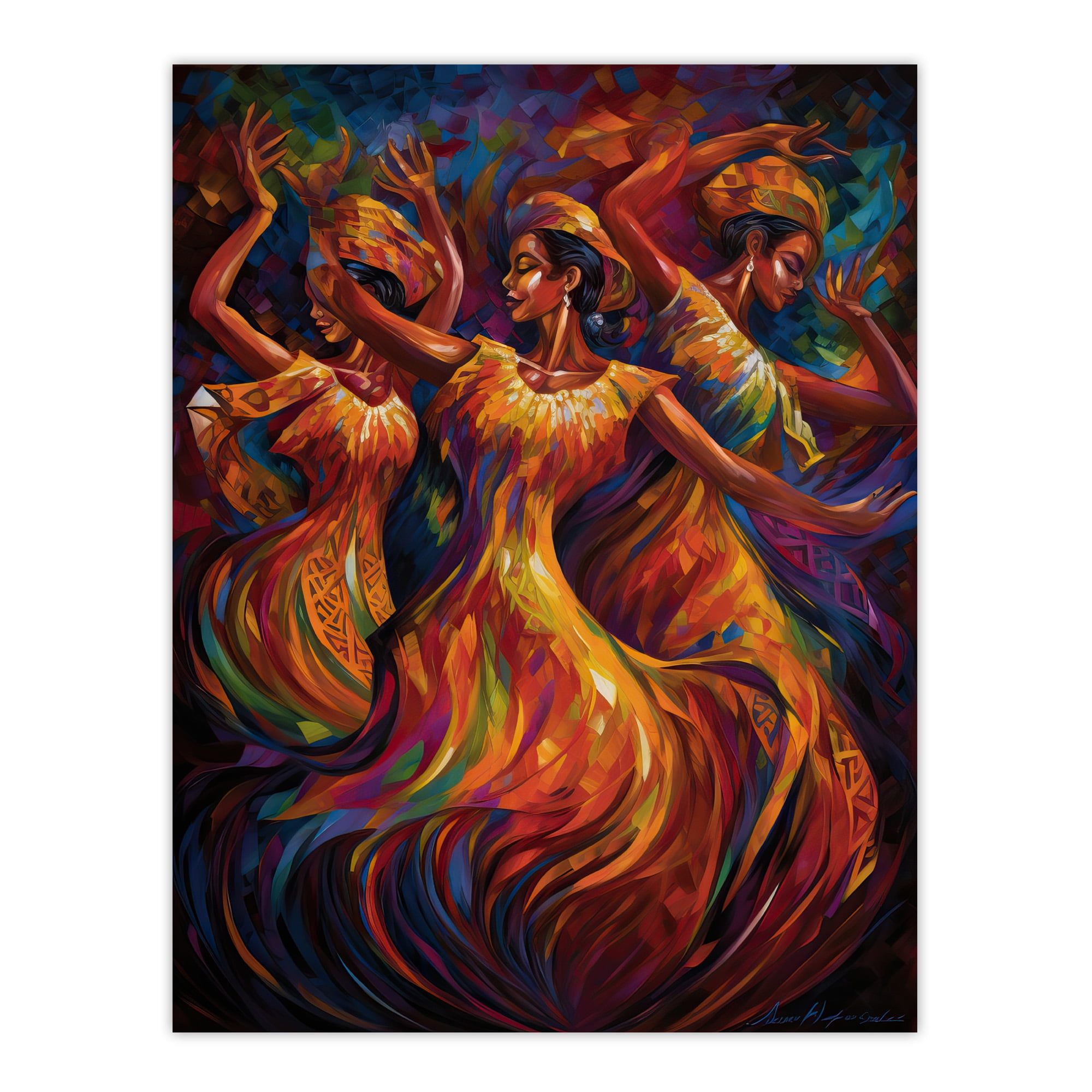 Latino Salsa Music Abstract South America Colourful Bright Bold