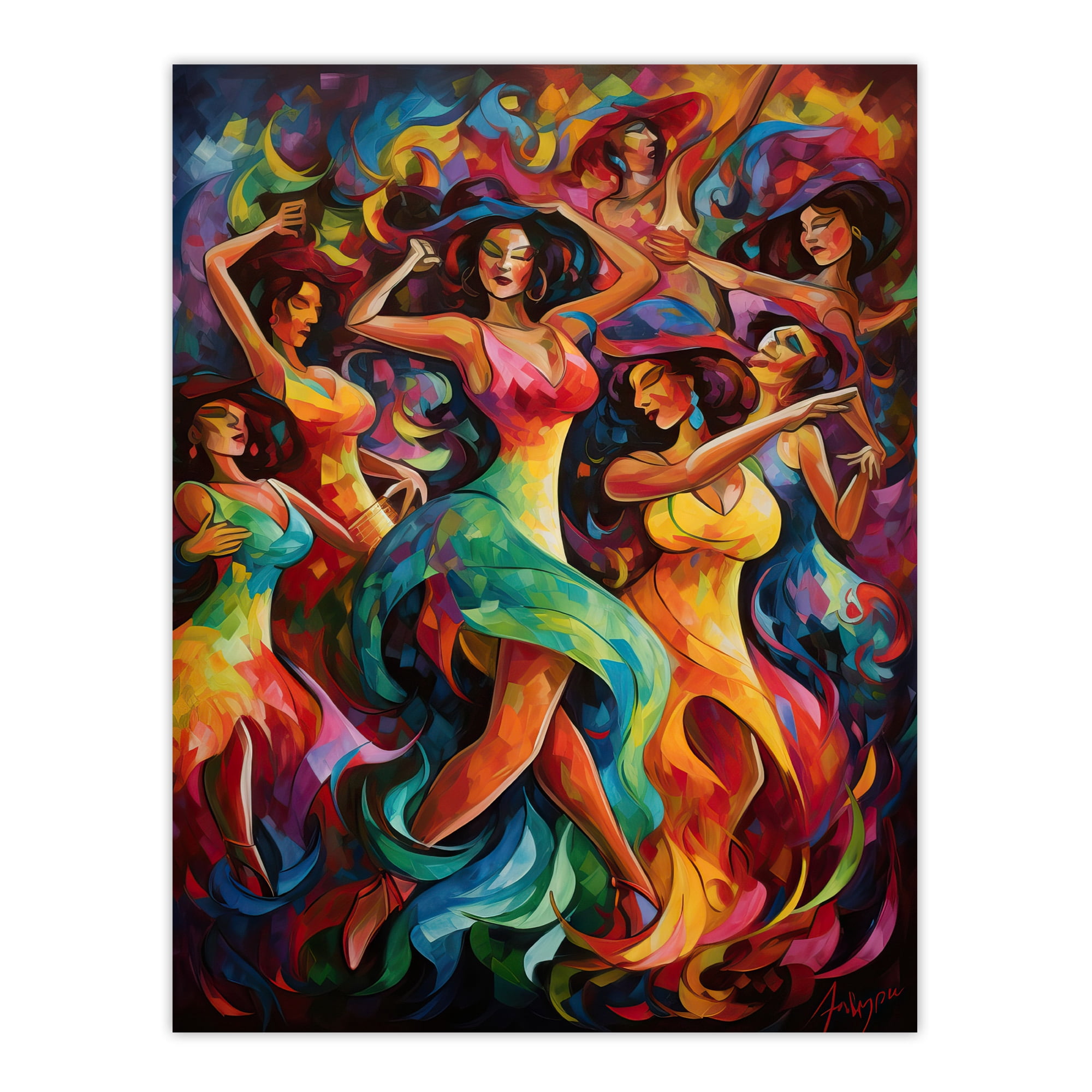 Latino South America Colourful Bright Bold Painting Rhythm Body