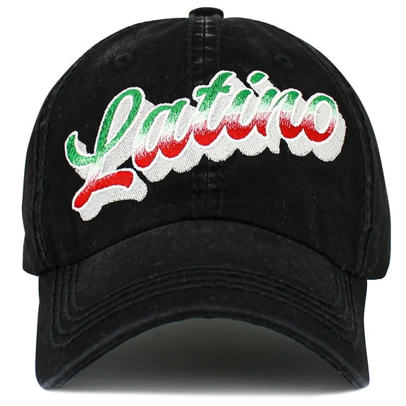 Latino Vintage Washed Baseball Cap Hat Mexico Mens Womens Unisex