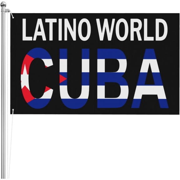 Latino World Cuba flag Cuba Pride 3x5 3ply Double Sided Banner Yard Flag