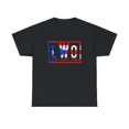 Latino world order Puerto Rico blue and red shirt
