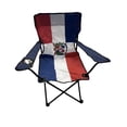 thumbnail image 1 of Latinos R US Foldable Camping Chair, Dominican Republic Flag Pattern, 1 of 1