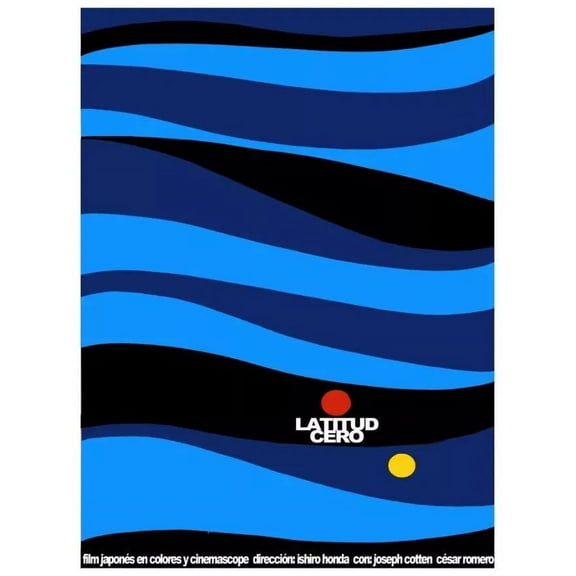 Latitud cero, Latitude zero Decoration Poster.Graphic Art Interior design 24 x 36 Inch Poster
