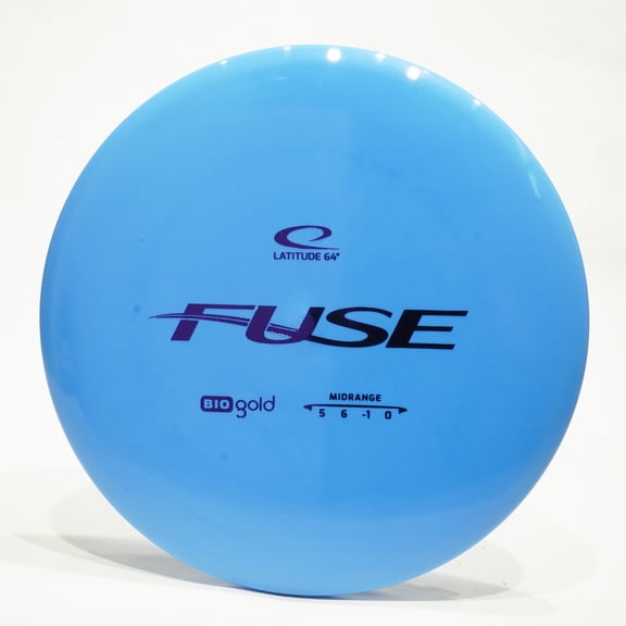 Latitude 64 BioGold Fuse Disc Golf Midrange Disc, Pick Color/Weight [Stamp & Exact Color May Vary] Blue 173-174 grams