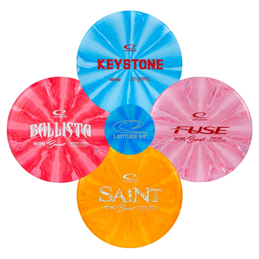 Latitude 64 Disc Golf Starter Set 4 Pack Frisbee Golf Set Ballista