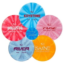 Latitude 64 Disc Golf Starter Set 5 Pack | Frisbee Golf Set (Colors will vary)