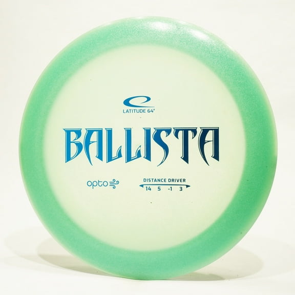 Latitude 64 Opto Air Ballista Disc Golf Distance Driver, Pick Color/Weight [Stamp & Exact Color May Vary] Green 160-164g
