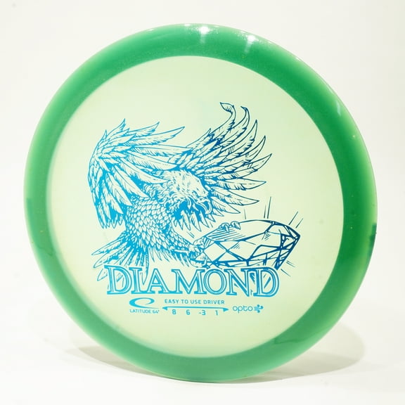 Latitude 64 Opto Air Diamond Disc Golf Fairway Driver, Pick Color/Weight [Stamp & Exact Color May Vary] Green 145-149g