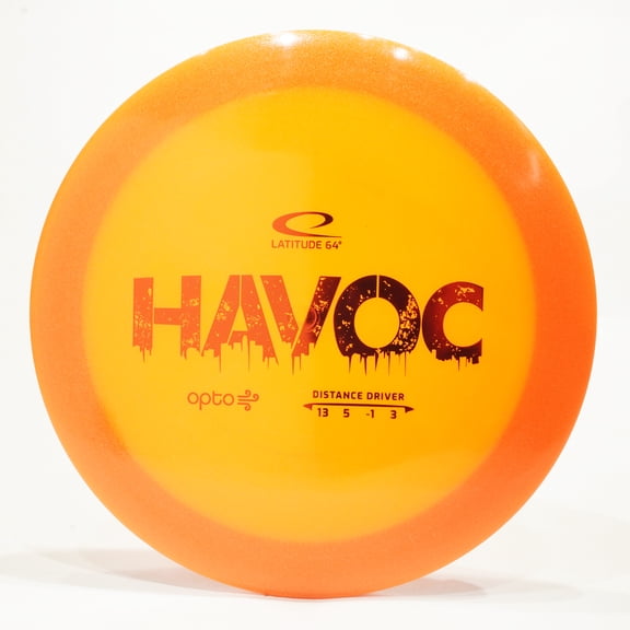Latitude 64 Opto Air Havoc Disc Golf Distance Driver, Pick Color/Weight [Stamp & Exact Color May Vary] Orange 155-159g
