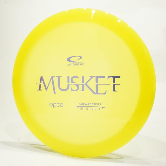 Latitude 64 Opto Musket Disc Golf Distance Driver, Pick Color/Weight [Stamp & Exact Color May Vary] Yellow 167-169 grams