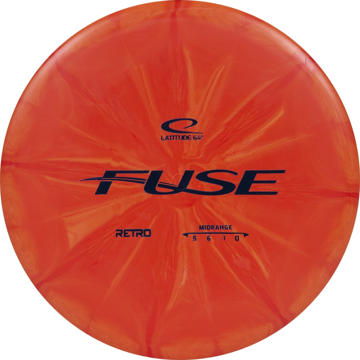 Latitude 64 Retro Burst Fuse Midrange Disc Golf Disc (Orange)