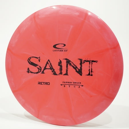 Latitude 64 Retro Saint Disc Golf Distance Driver, Pick Color/Weight [Stamp & Exact Color May Vary] Red 173-174 grams