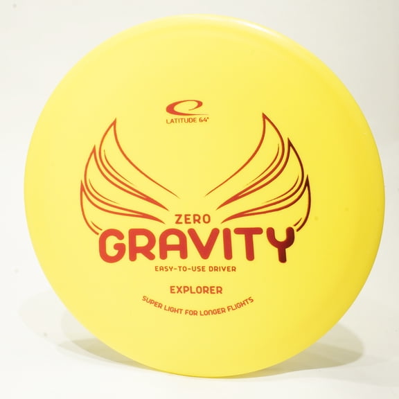 Latitude 64 Zero Gravity Explorer Lightweight Disc Golf Fairway Driver, Pick Color/Weight [Stamp & Exact Color May Vary] Yellow 120-129 grams