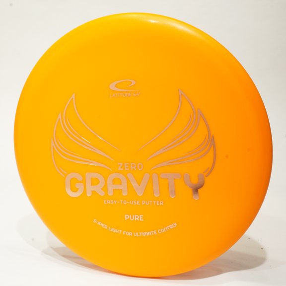 Latitude 64 Zero Gravity Pure Lightweight Disc Golf Putter & Approach Disc, Pick Color/Weight [Stamp & Exact Color May Vary] Orange 120-129 grams