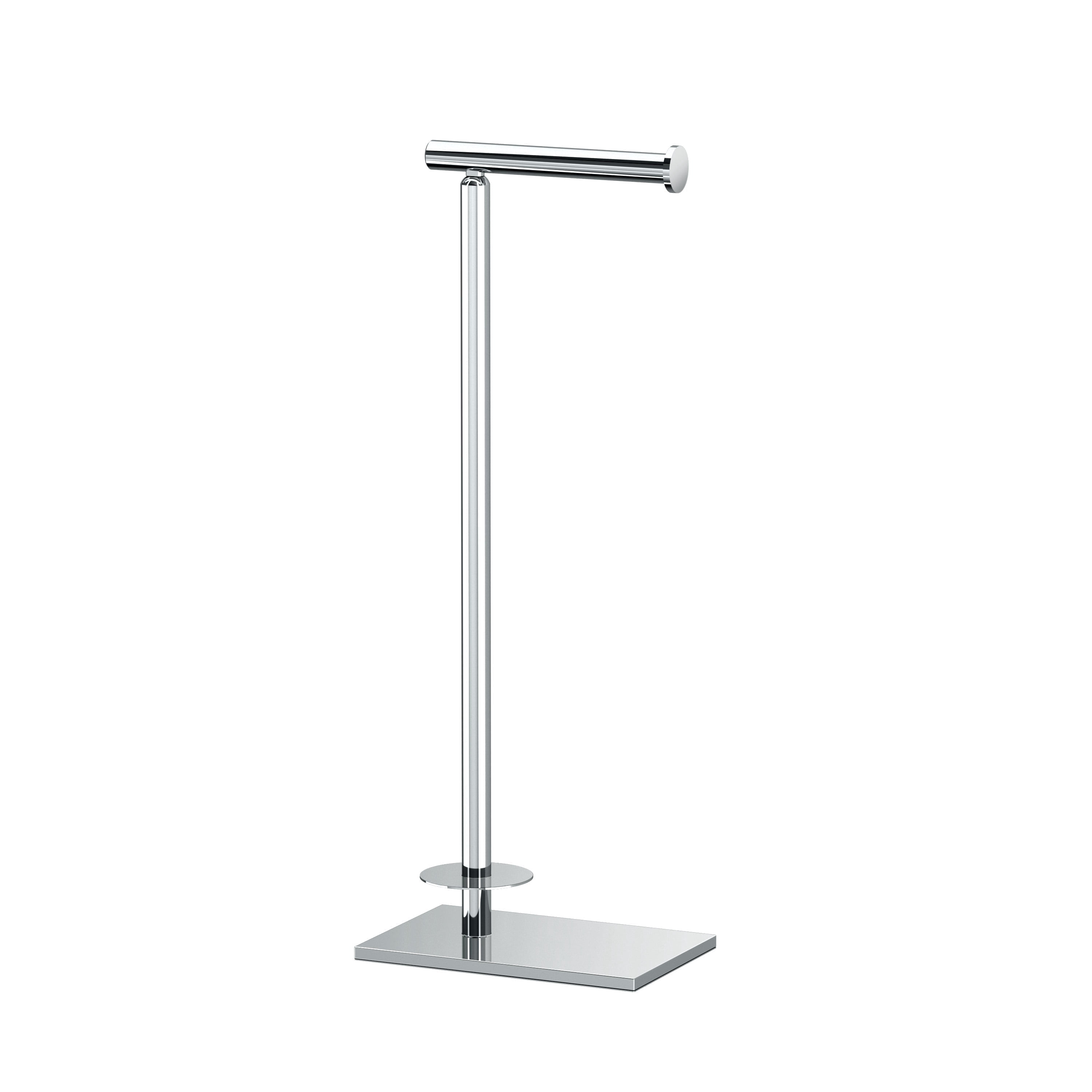 Gatco Latitude II Freestanding Toilet Paper Holder with Storage, Chrome