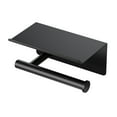 thumbnail image 1 of Gatco 1420MX Latitude II Toilet Paper Holder with Mobile Shelf, Matte Black, 1 of 4