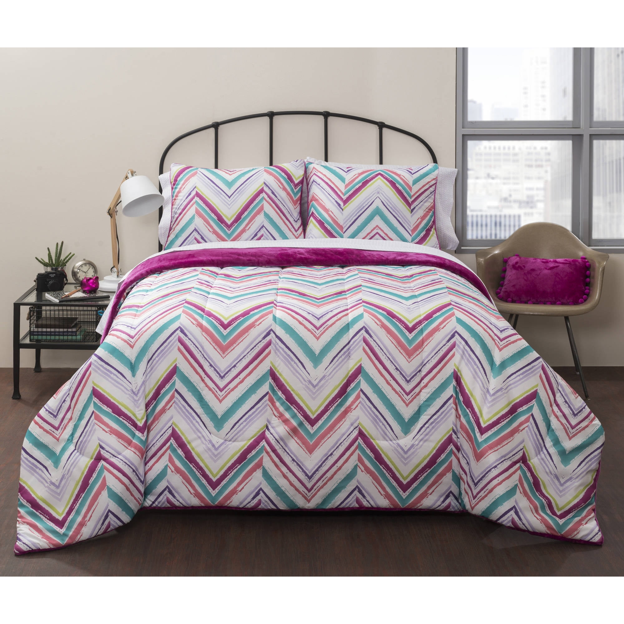 Latitude Liza Royal Plush Bed in a Bag Bedding Set