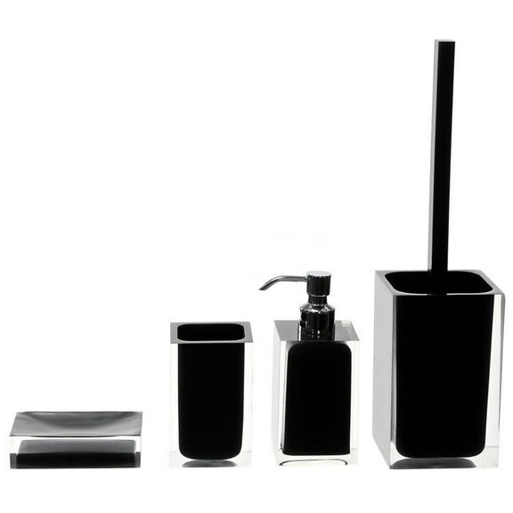 Nameeks Ra100 Gedy Bathroom Accessories Set - Black
