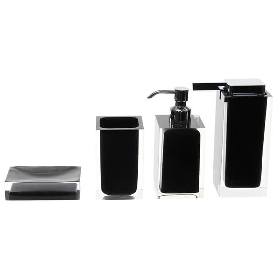 Nameeks Ra200 Gedy Bathroom Accessories Set - Black