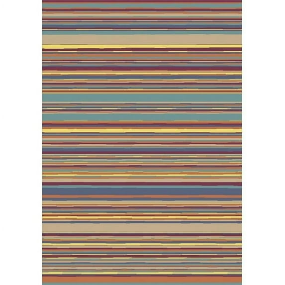 Latitude Tropics 3 ft.10 in. x 5 ft.4 in. WearOn Nylon Machine Tufted- Cut Pile Just for Kids Rug