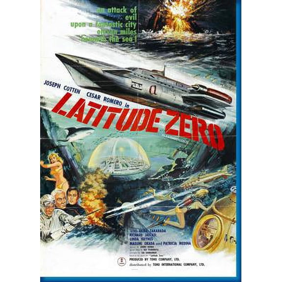 Latitude Zero Movie Poster Reprint 27inx40in for any room 27x40 Square Adults Best Posters