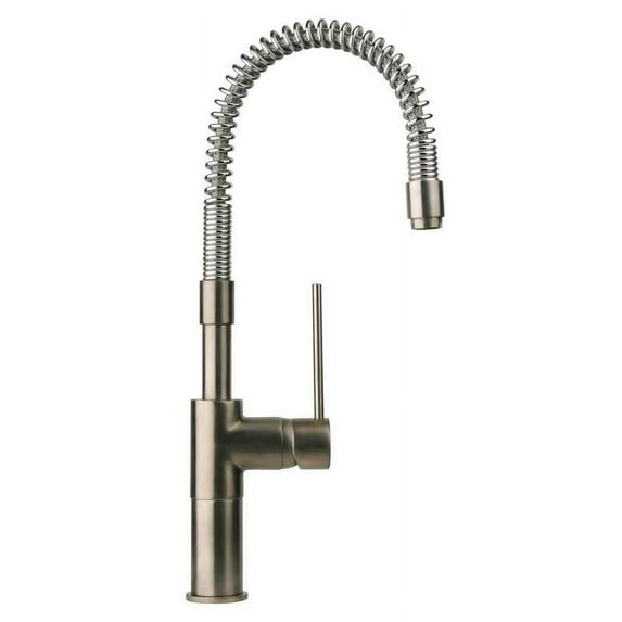 Latoscana 78PW558 Elba Brushed Nickel 1 Handle Kitchen Faucet With Spring Spout
