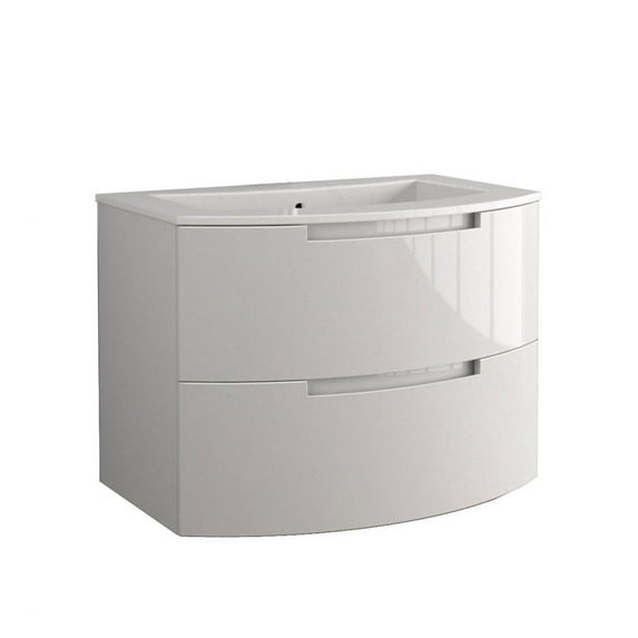 Latoscana OA29OPT1G Oasi 29 Inch Vanity In Grey With Tekorlux Sink Top