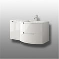thumbnail image 1 of Latoscana OA43OPT3W Oasi 43 Inch Vanity With Left Side Cabinet In White, 1 of 2