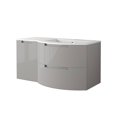 thumbnail image 1 of Latoscana OA53OPT3G Oasi 53 Inch Vanity With Left Side Cabinet In Grey, 1 of 2