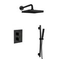thumbnail image 1 of Latoscana QUADRO-OPT-2-YO Quadro Thermostatic Shower Set In Matt Black, 1 of 1