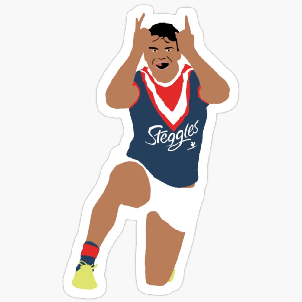 Ty Mitchell Sticker DOPASTICKER Latrell Mitchell Sydney Roosters Gift You - Phone Stickers ...