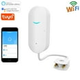 thumbnail image 1 of Gecau 1/2pack Tuya WIFI Water Leak Sensor Alarm Flod Leakage Detector Overflow Alert Creative White 4x2.4 Inch Home Essentials, 1 of 3