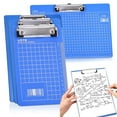 thumbnail image 1 of Gecau 1. Thick A4 Clipboard 2. Folder With Thick Board 3. Stationery Office Supplies 4. Student Recording Board 5. Document Folder With Writing Apartment Essentials Blue Plastic up to 60% Off, 1 of 5