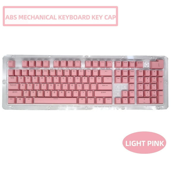 Latrodar 104 Keys Cap Colorful-Backlit Gaming Keycap Replacement Mechanical Keyboard Creative Hot Pink 5.4x4.4 Inch Home Stuff