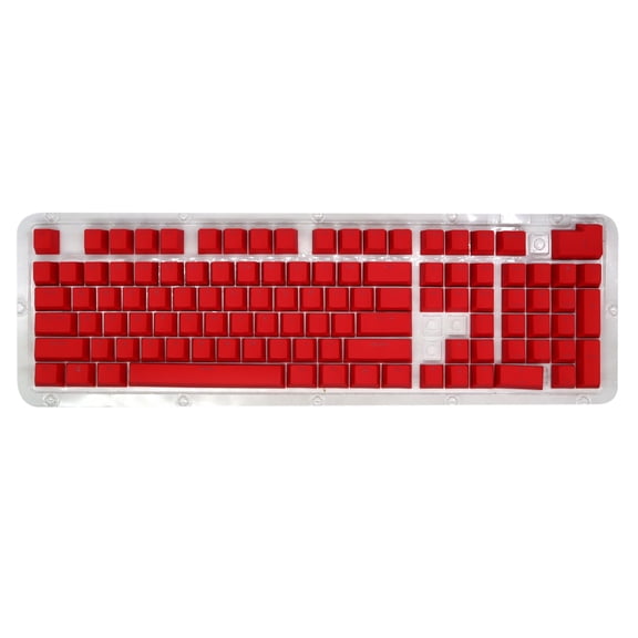 Latrodar 104 Keys Cap Colorful-Backlit Gaming Keycap Replacement Mechanical Keyboard Meticulously Crafted Red 4x3.2 Inch Home Stuff