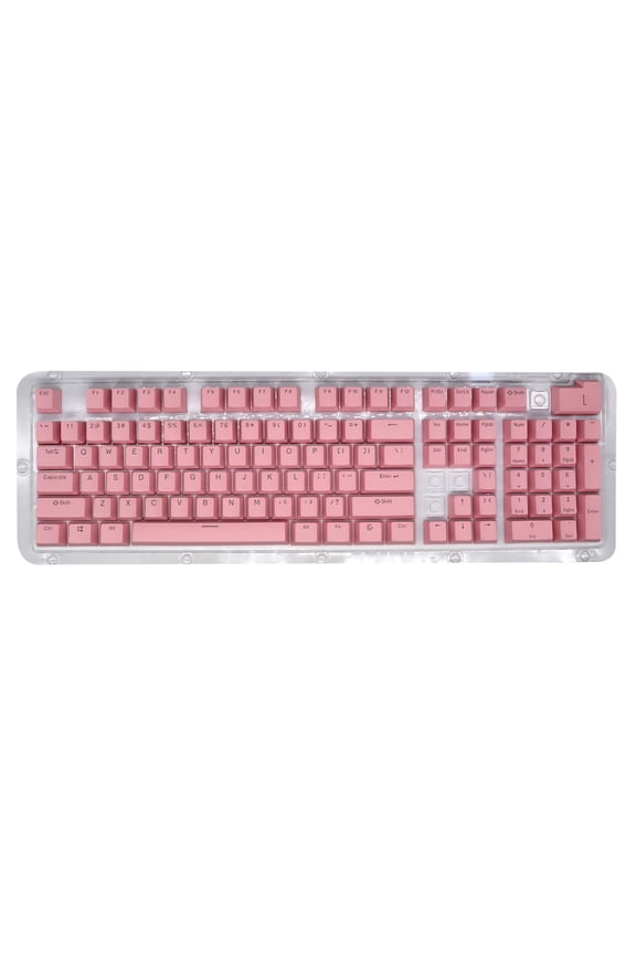 Latrodar 104 Keys Cap Colorful-Backlit Gaming Keycap Replacement Mechanical Keyboard Safe&Non-Toxic Pink 4x3.2 Inch Home Tools