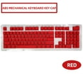 thumbnail image 1 of Latrodar 104 Keys Cap Colorful-Backlit Gaming Keycap Replacement Mechanical Keyboard Secure Red 5.4x4.4 Inch Home Gadgets, 1 of 2