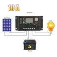 thumbnail image 1 of Latrodar 10A Solar Panel Controller Battery Charge Regulator 12V/24V Auto With USB Well-Made Black 7.6x5.6 Inch Home Gadgets, 1 of 4